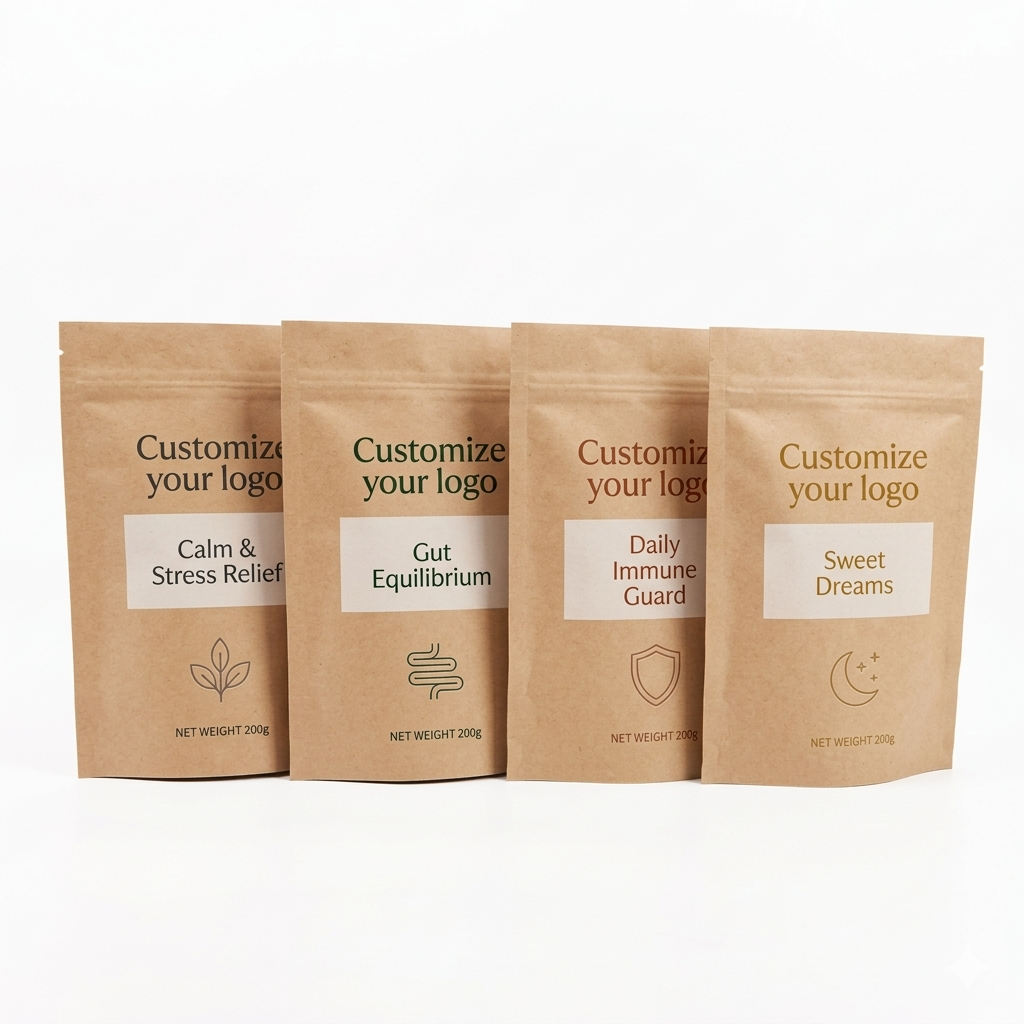 Sachet vertical en papier kraft brun