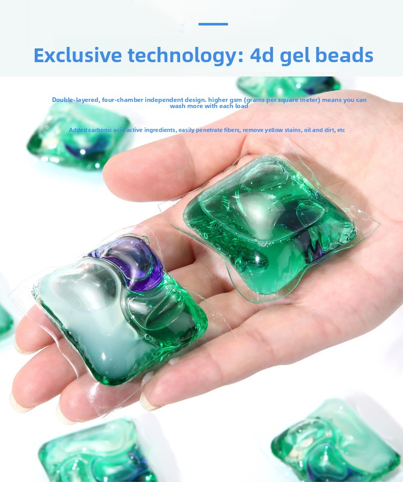 4-Chamber 3D Laundry Detergent Pods