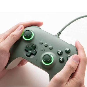Controlador de Gamepad con cable USB con joysticks de efecto Joystick y controladores negros Categoría de producto