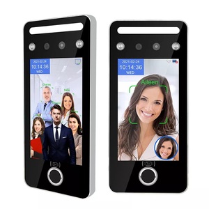 AI Face &amp; Fingerprint Time Attendance WIFI Biometric Dynamic Facial Recognition Access Control System With <strong>Card</strong> Reader - Product Image 3