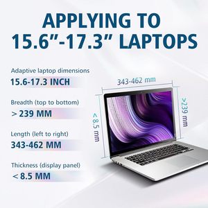 Monitor de pantalla IPS dual portátil de 15,6 pulgadas con interfaz tipo C portátil compatible con Windows y Mac - Product Image 3