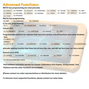 OBDSTAR X300 Classic G3 Schlüsselprogrammierer für Auto / HD / E-Auto / Motorräder / Jet Ski 2 Jahre Update mit Schlüsselsim / Motorradkits - Product Image 5