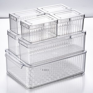 Food Grade Plastic Storage <strong>Container</strong> Transparent <strong>Lid</strong> 10L Fresh-Keeping <strong>Rectangular</strong> Kitchen Refrigerator <strong>Container</strong> Heated - Product Image 3