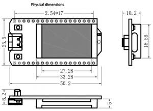 Modulo Wireless WiFi LoRa a lungo raggio 433/868/915MHz BLE Esp32 LoRaWAN Arduino Dev Board per il design integrato del prodotto