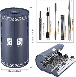 2024 NEW Design 128 in 1 Screwdriver Book Roll Cylinder Batch Storage Multi-Purpose Set Hand <strong>Tool</strong> <strong>Kit</strong> - Product Image 2