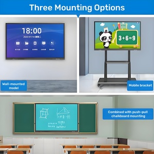 4K Android/window OPS 100 pollici interattivo Smart board Multi Touch ghiaione interattivo Whiteboard Computer per l'istruzione - Product Image 6