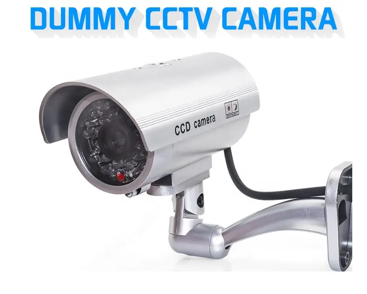 Dummy אבטחת מצלמה כסף צבע CCTV Dummy מצלמה 2600A
