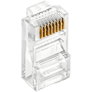 Kristal kafa Keystone Jack Rj45 konektörler korumasız/korumalı Ethernet Cat6/Cat5e bağlayıcı UTP ağ fişi 8P8C - Product Image 5