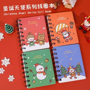 Werbe geschenk Weihnachts serie Spiral spule Bindung 8x10,5 cm 80 Blatt Mini Notebook Memo Notepad - Product Image 5