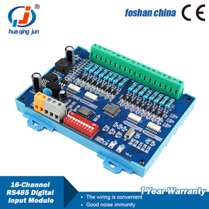 Huaqingjun modulo DI ingresso digitale RS485 a 16 canali acquisizione dati 24VDC Modbus RTU scheda DI comunicazione per Switch - Product Image 3