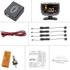 Conjunto de Sensor de aparcamiento para coche, pantalla LCD, 4 sondas de Radar, alarma de zumbador de 65dB, Monitor de Radar de marcha atrás, sistema Detector, sistema de cable - Product Image 4