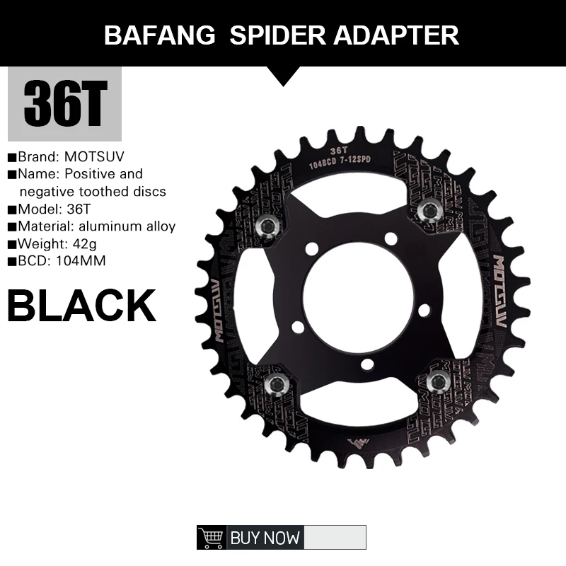 Bafang 36T Noir