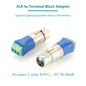 DMX512 XLR 3-контактный разъем для винтового клеммного блока переходник для сценического контроллера светодиодное освещение аудио оборудование широковещательное - Product Image 2