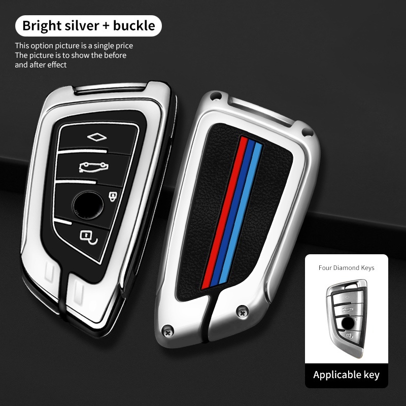 Bright silver single case (4 buttons) B