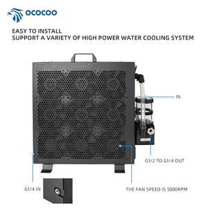 OCOCOO küçük hidro radyatör sıvı soğutma sistemi bakır soğutucu malzeme su soğutma çözümü için bilgisayarın radyatör durumda - Product Image 3