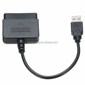 适用于PS1/PS2双冲击游戏手柄至PS3电脑通用串行总线游戏控制器适配器转换器电缆，无驱动程序 - Product Image 4