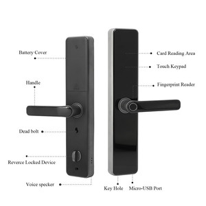 Blocco intelligente con impronta digitale biometrica con codice di controllo remoto Wireless per APP Wifi Tuya