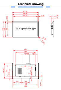21.5&quot; <strong>Open</strong> <strong>Frame</strong> Metal case Computer Touch Screen <strong>Lcd</strong> Custom <strong>Monitors</strong> Display 21.5 Inch - Product Image 6