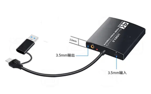 TYPE-C USB3.0二合一USB-C 4k视频采集卡，用于OBS捕捉游戏直播 - Product Image 6