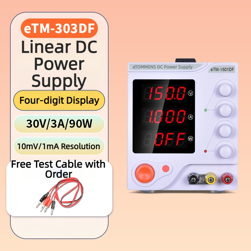 eTM-303DF (30V/3A) Four-Digit Linear