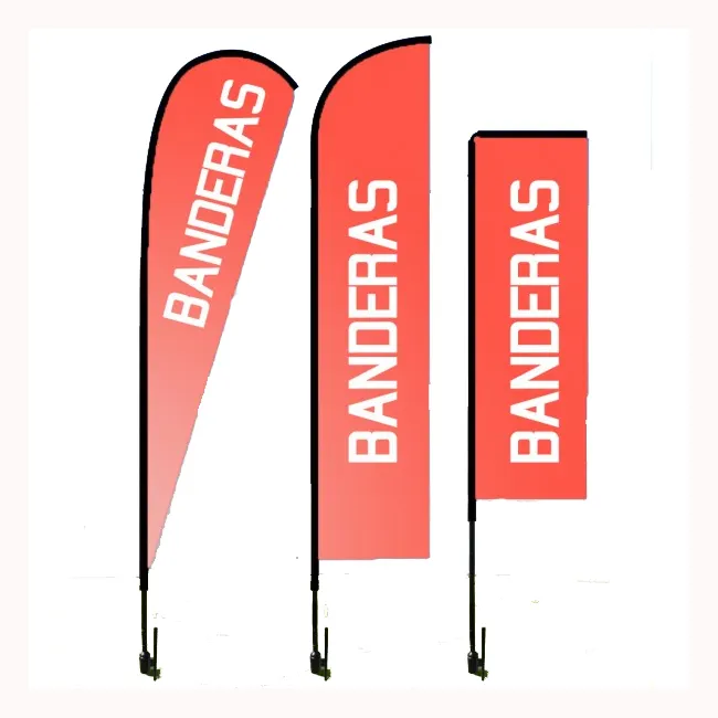 Bandiere di piume personalizzate con stampa di Logo per attività promozionali professionali in fabbrica per promozioni pubblicitarie e aziendali