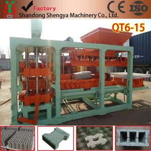 SHENGYA QT6-15 Concrete <strong>Block</strong> Making <strong>Machine</strong> for Soil Brick Making Forming <strong>Machine</strong> - Product Image 4