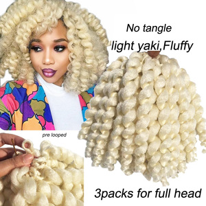 Bán Buôn 2X Giá Trị Afro Thư Bị Trả Lại Twist Mô Hình Wand Curl Crochet Bện Nhiệt Độ Cao Sợi Tổng Hợp Tóc Mở Rộng - Product Image 4