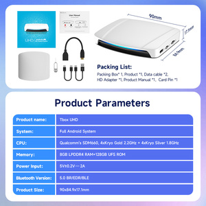 Carlinkit inalámbrico Android auto TBox UHD USB 128GB teclado Bluetooth WiFi Carplay AI Box para Apple YouTube Netflix Android 13 - Product Image 3