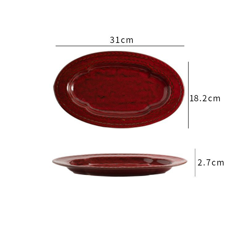 Plato rojo-31cm