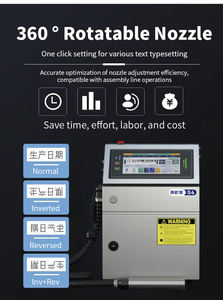 Industrielle Kunststoff rohr Glasflaschen druckmaschine Touchscreen-Tinten strahl drucker Produktions datum Chargen nummer Codier maschine