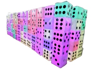 Tùy Chỉnh <span class=keywords><strong>LED</strong></span> Light Up Nội Thất Cube Seat Nhựa Glow Cube <span class=keywords><strong>Dice</strong></span> Phân - Product Image 2