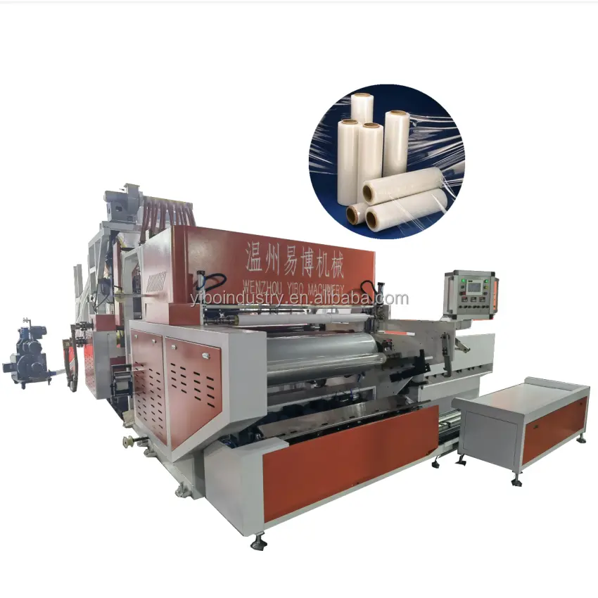 1000Mm 2 Lagen Pe Stretch Film Making Machine Prijs Stretch Wrap Film Extruder