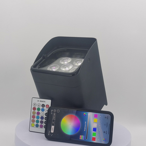 ไฟส่องสำหรับเวที rgbwa + UV 6In1แบตเตอรี่ชาร์จได้6X18W พร้อมรีโมทคอนโทรล DMX ไร้สายสำหรับงานแต่งงาน - Product Image 6