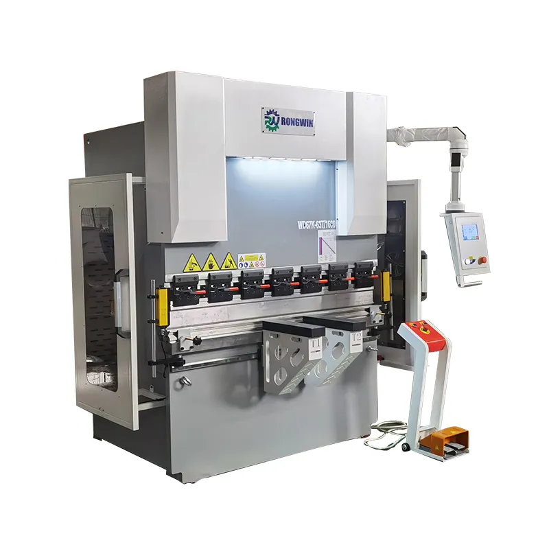 Idraulico 200T/6000 CNC Press Break Delem sistema CNC X, Y1, Y2, R + asse Z manuale e asse di coronamento V piegatrice per lamiera di ferro