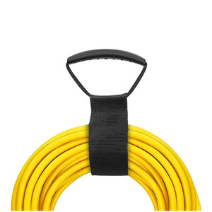 Easy-Carry Heavy Duty Storage Cord Carrying Strap Hanger with Rubber <strong>Handle</strong> Hook and <strong>Loop</strong> - Product Image 3