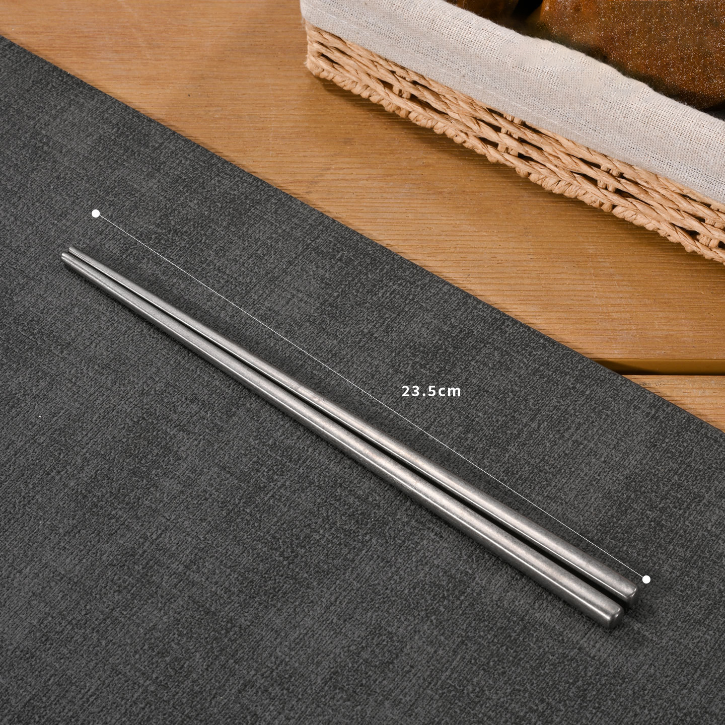 chopsticks -- retro silver