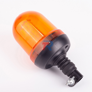 80 LED dönen Strobe Beacon uyarı lambası 5 inç boru montaj ile dönen ışık düzene geniş voltaj 12V 24V 10-30V DC - Product Image 3