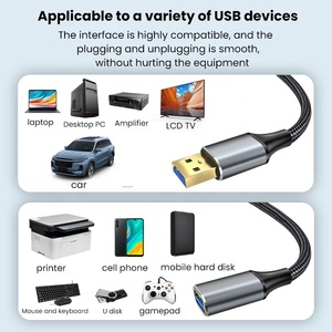 厂家直销热卖定制USB 3.0数据线USB3.0 USB 3.0 AM至AF电脑闪存延长线 - Product Image 6