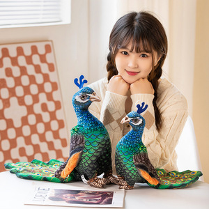 Wholesale Custom Realistic <strong>Peacock</strong> Plush <strong>Toy</strong> Zoo Simulation Animal Gift <strong>Soft</strong> Stuffed Plush <strong>Toy</strong> - Product Image 4