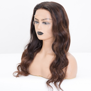 <strong>2025</strong> High-quality Virgin Human Hair with Natural Hairline Full Lace Ombre Color with No Glue Medical Wig for Thin Hair Women - Product Image 5