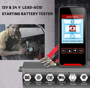 12V 24V CCA dijital analiz otomotiv kötü hücre yük Test aracı otomobil kamyon tekneler için-derin döngülü akü Test için - Product Image 2