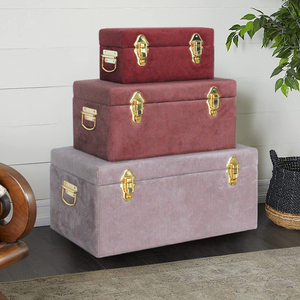 ที่บ้านขนาดใหญ่ตกแต่งโลหะลำต้นกำมะหยี่เก็บหน้าอกชุดมวยกางเกง - Product Image 2