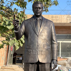 Blve tùy chỉnh ngoài trời công viên Kim Loại Lớn người đàn ông thực sự tượng đúc đồng thương mại người đàn ông điêu khắc - Product Image 3