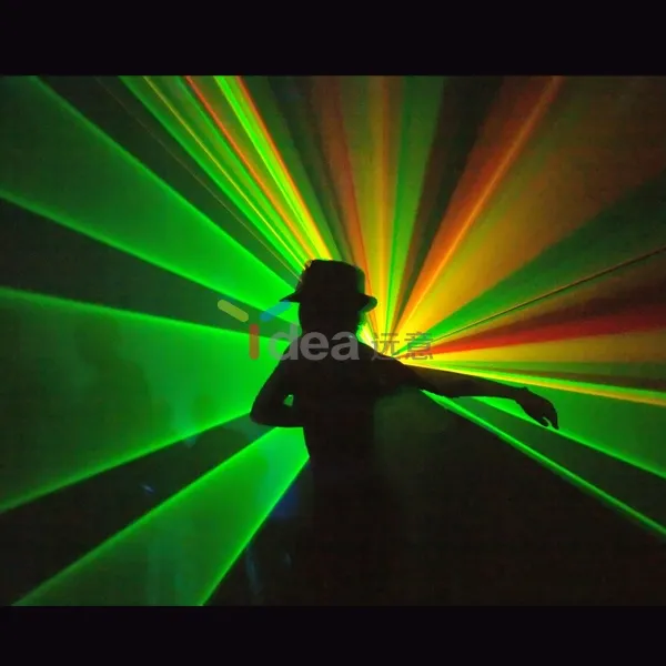 KTV DJ-luz láser RGB de 3W para interiores, iluminación con texto, animación