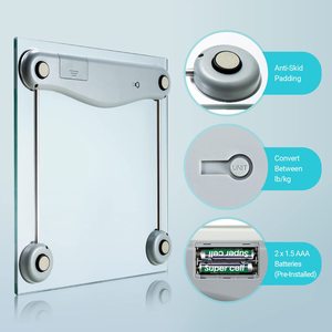Wholesale Bathroom Scale for Body Weight Large Lcd Backlight Display Digital Weight Scale square - Product Image 4