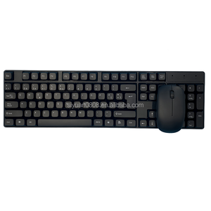Directo de fábrica, el juego de teclado y ratón inalámbricos más barato, combinación de teclado y ratón de idioma global con logotipo personalizado para escritorios de oficina - Product Image 1