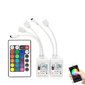 Беспроводной Wi-Fi умный RGB светодиодный фонарь с 24 клавишами ИК пульт дистанционного управления музыкальный режим и домашнее приложение диммеры по товарной категории - Product Image 1