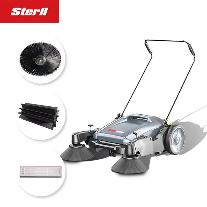 STERLL S1 Street Sweeper Machine Sidewalk Sweepers Reusable Crumb Mini Hand Push Sweeper