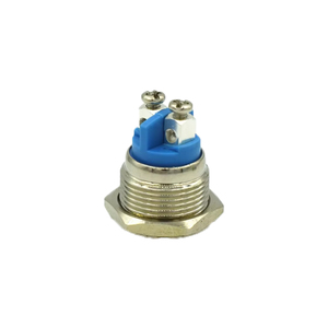 16mm Metal düğme anahtarı kendinden sıfırlama vida ayak 19mm erişim kontrolü su geçirmez kapı zili başlangıç basmalı düğme 220V Max Flat düz - Product Image 6
