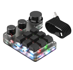 Custom Mini Knob <strong>Keyboard</strong> <strong>Key</strong>&amp;Knob Mechanical <strong>Keyboard</strong> Programmable Copy and Paste DIY Shortcut Hot Swap for Designer Office - Product Image 1